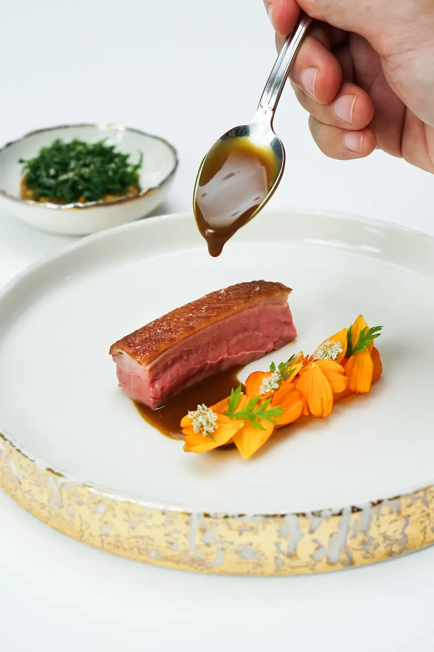Main meal at Apéritif Restaurant