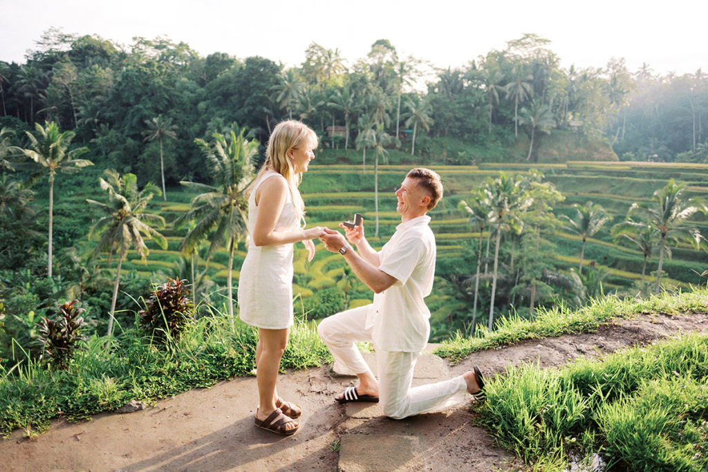 A proposal in Ubud's rice terrace