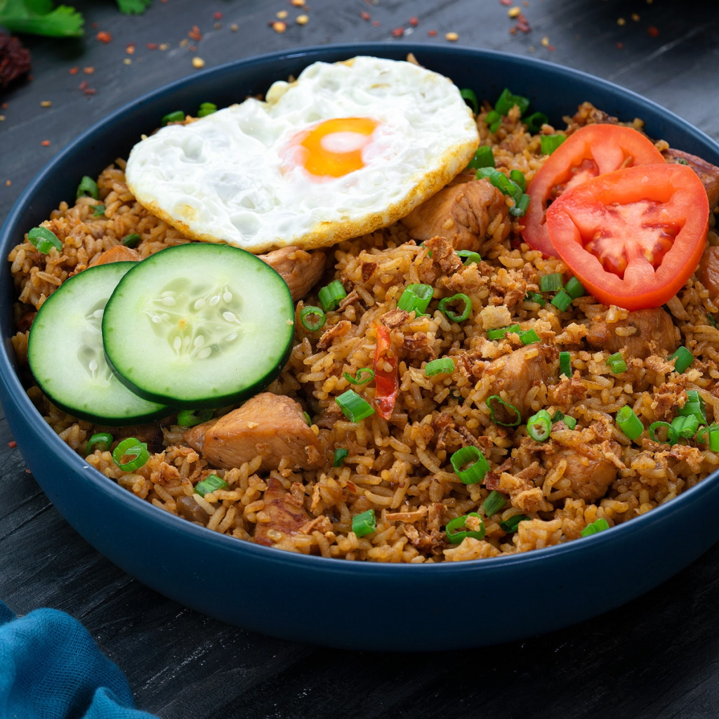 A Nasi goreng, typical Balinese food found in Bali